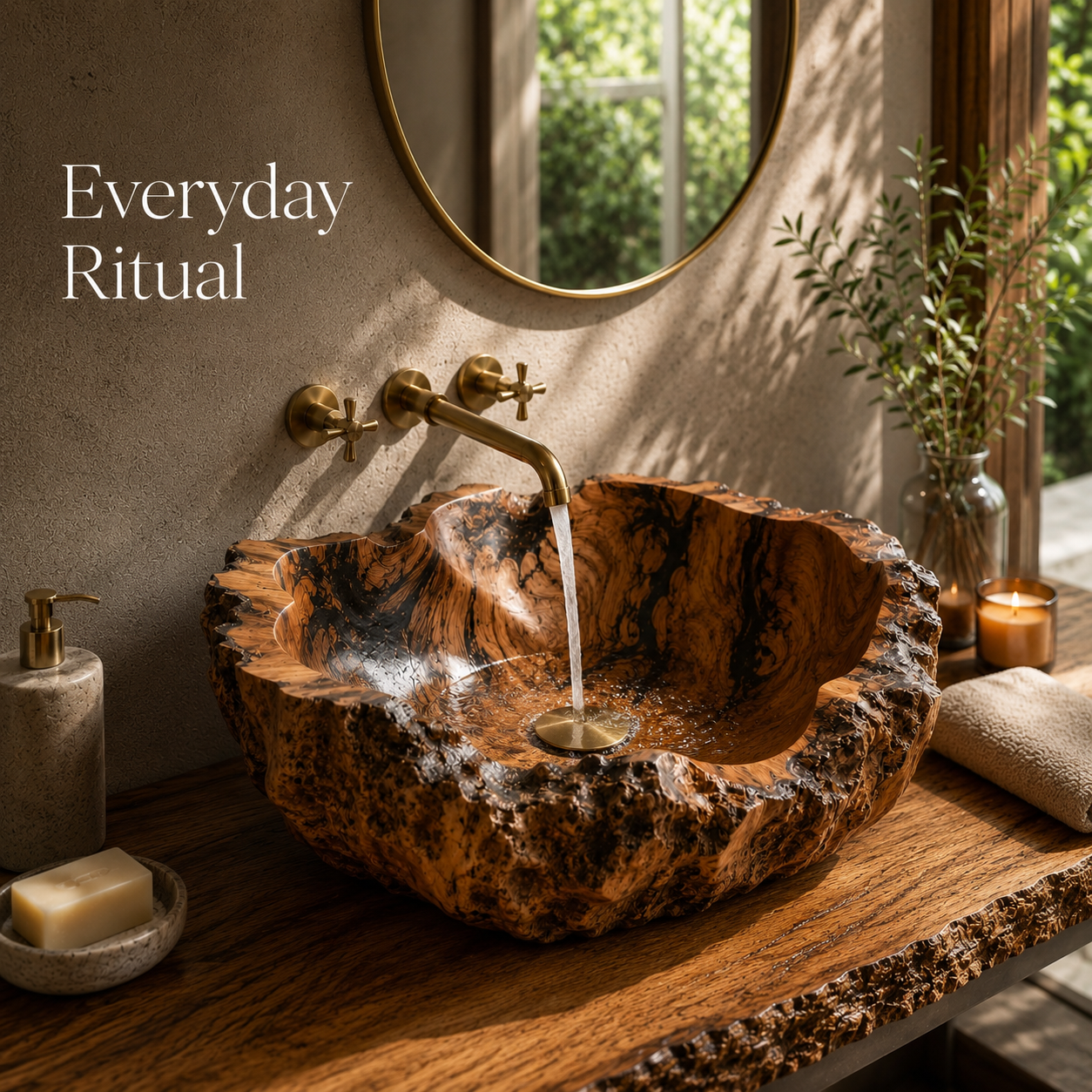 Mira Sculptural Bathroom Vessel Sink - Design 042 - product image 05