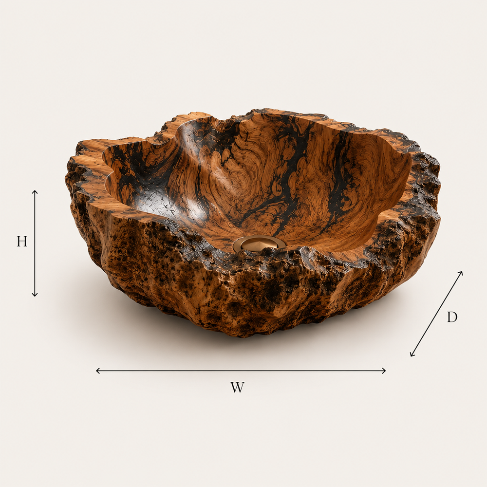 Mira Sculptural Bathroom Vessel Sink - Design 042 - product image 06