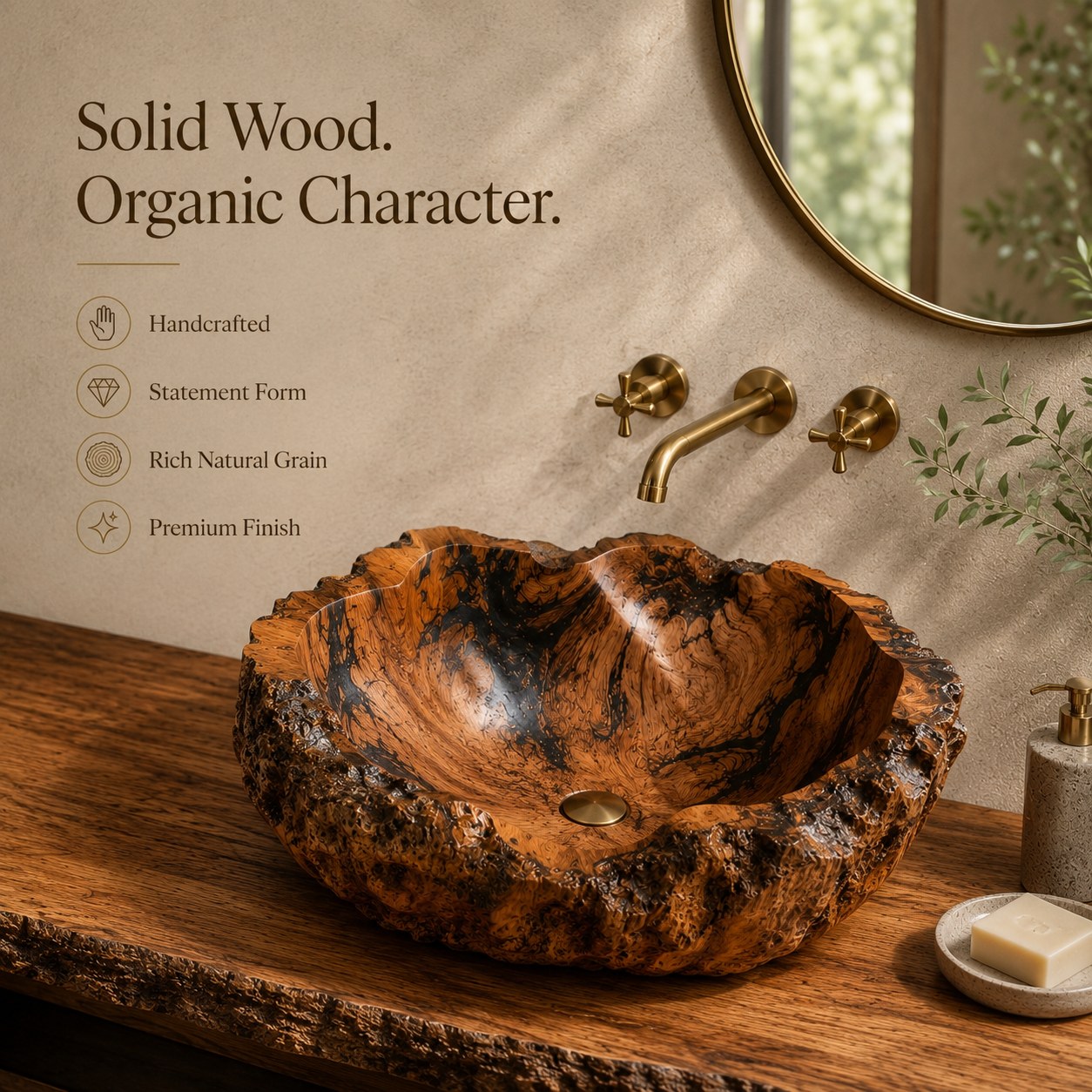 Mira Sculptural Bathroom Vessel Sink - Design 042 - product image 07