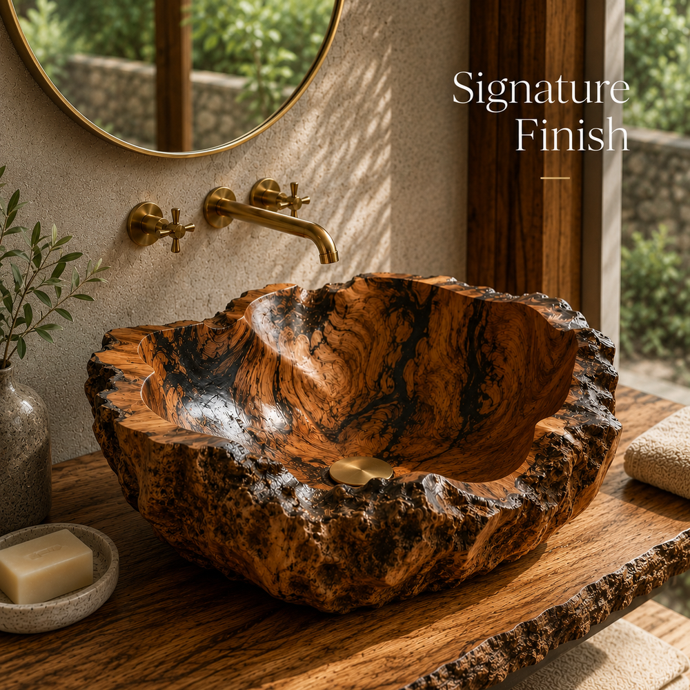Mira Sculptural Bathroom Vessel Sink - Design 042 - product image 09