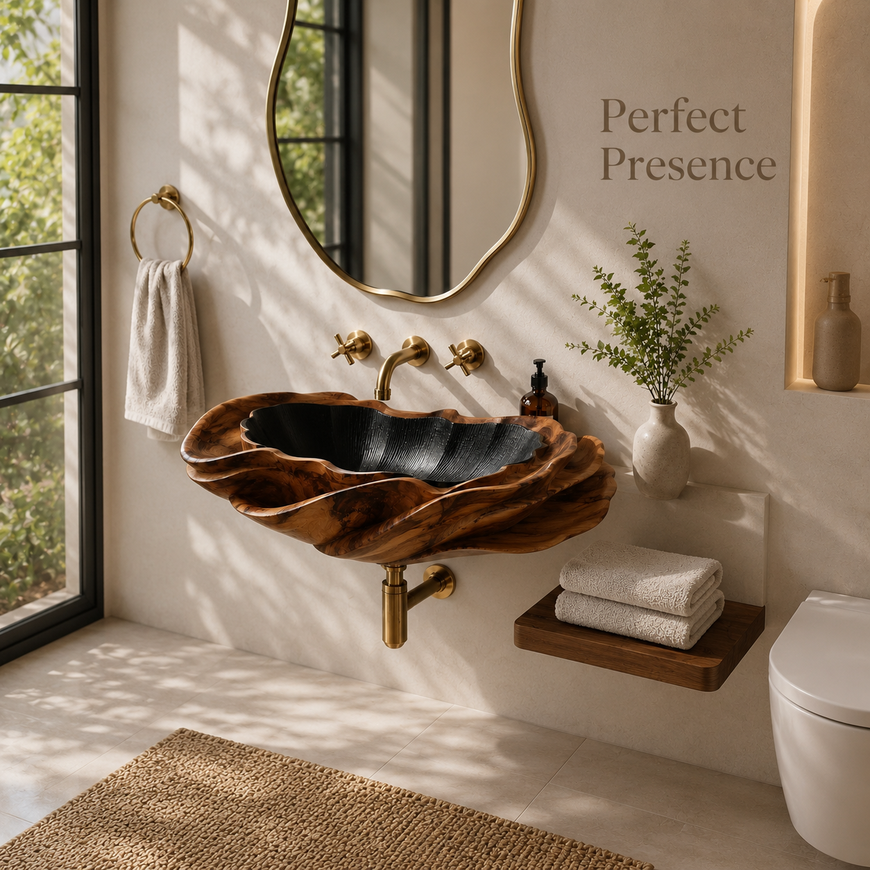 Elara Rounded Bathroom Sink - Design 045 - product image 04