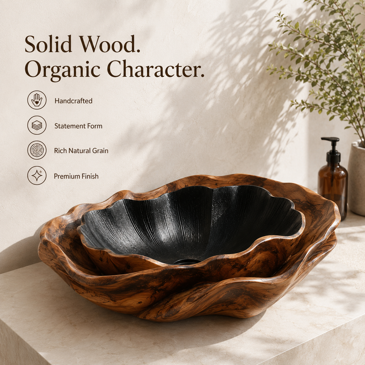Elara Rounded Bathroom Sink - Design 045 - product image 09