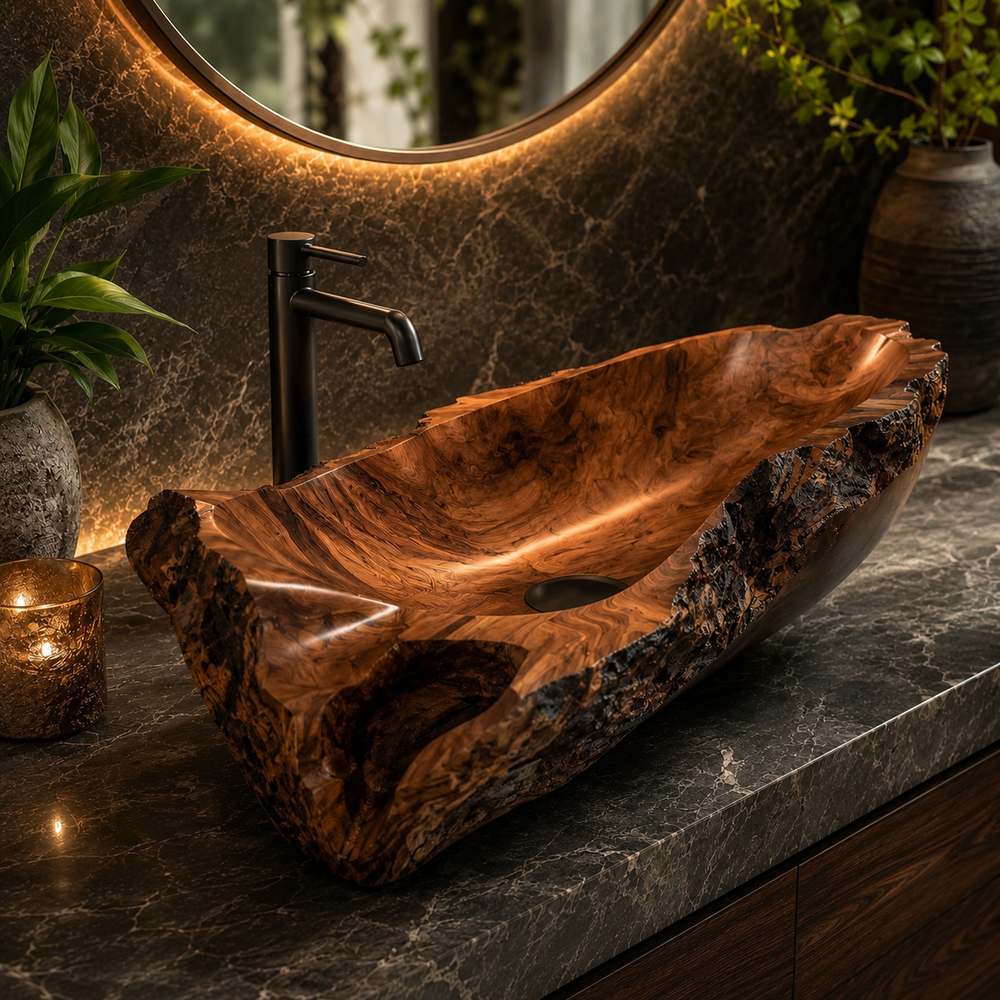 Nolan Warm Stone Vessel Sink - Design 047 - product image 03