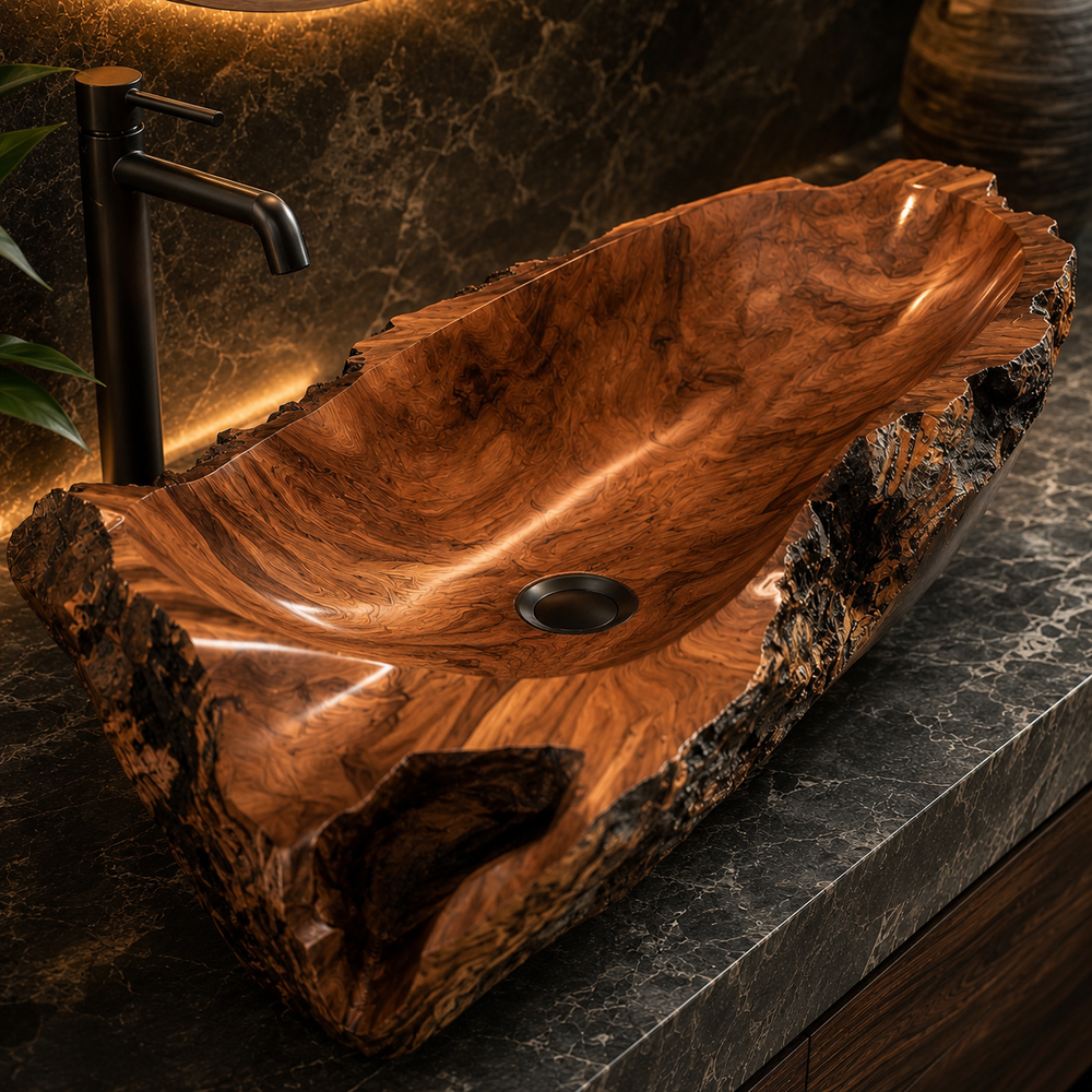 Nolan Warm Stone Vessel Sink - Design 047 - product image 05