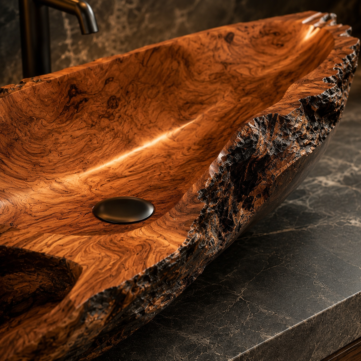 Nolan Warm Stone Vessel Sink - Design 047 - product image 06