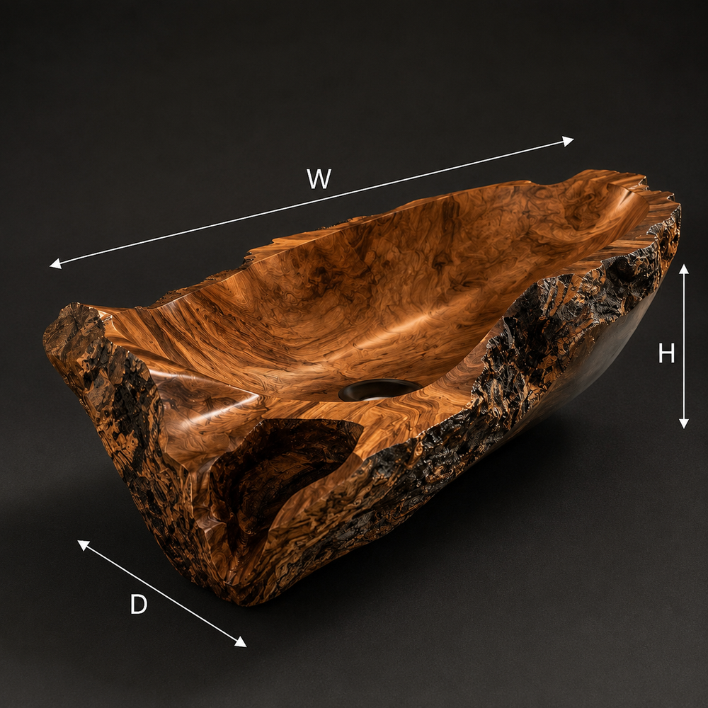 Nolan Warm Stone Vessel Sink - Design 047 - product image 08