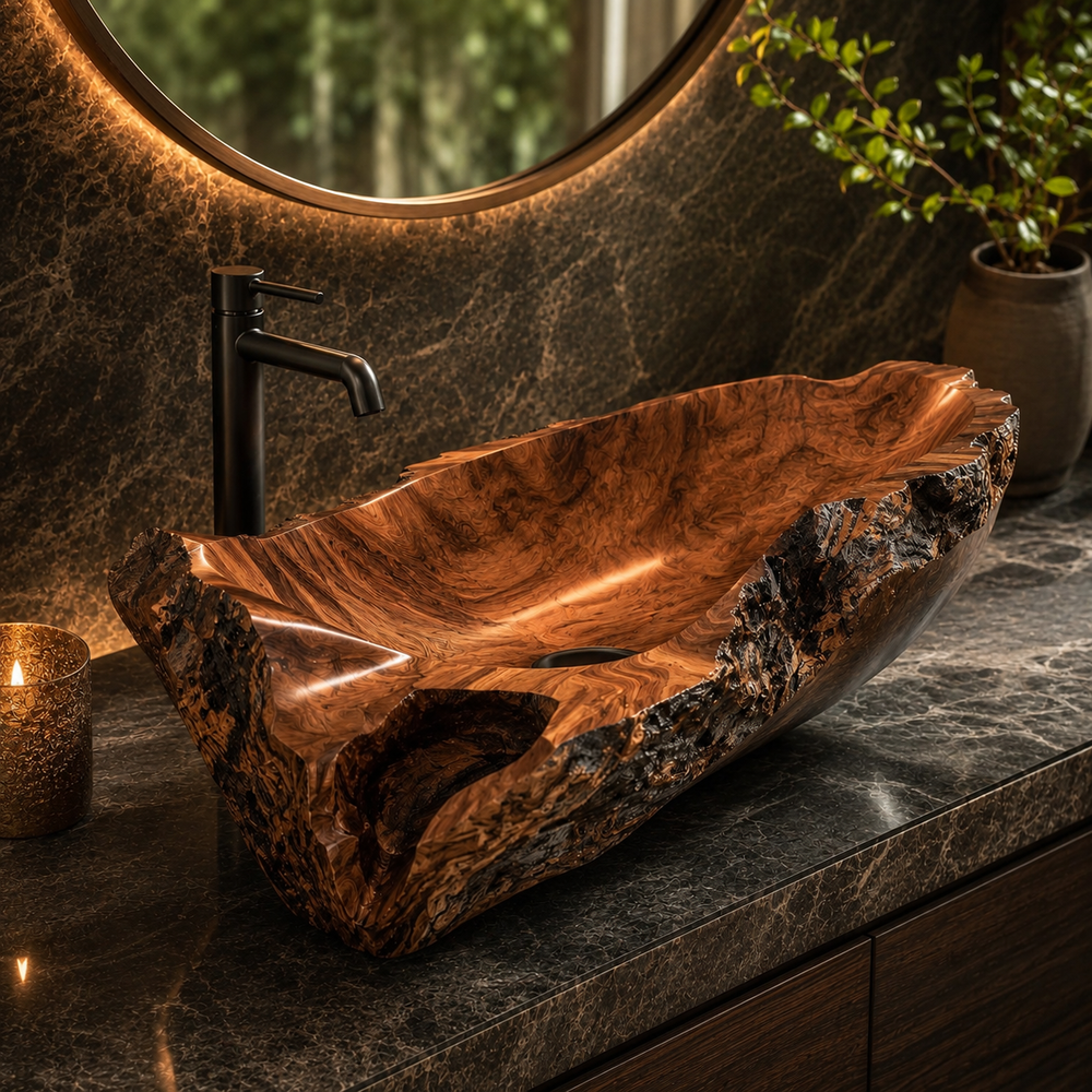 Nolan Warm Stone Vessel Sink - Design 047 - product image 11