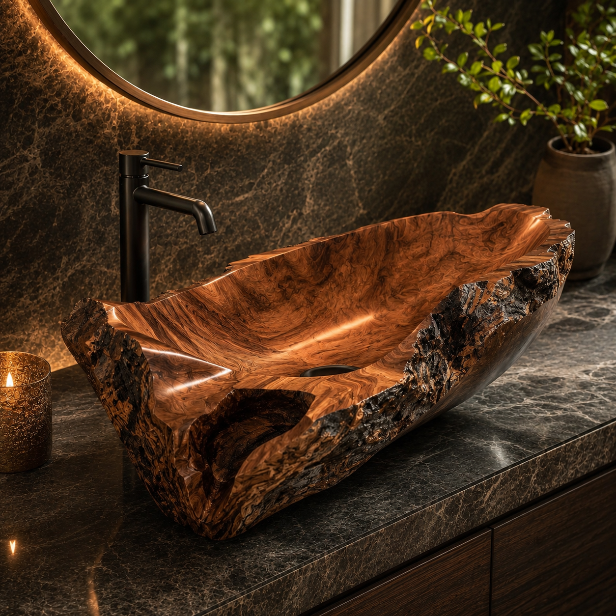 Nolan Warm Stone Vessel Sink - Design 047 - product image 11