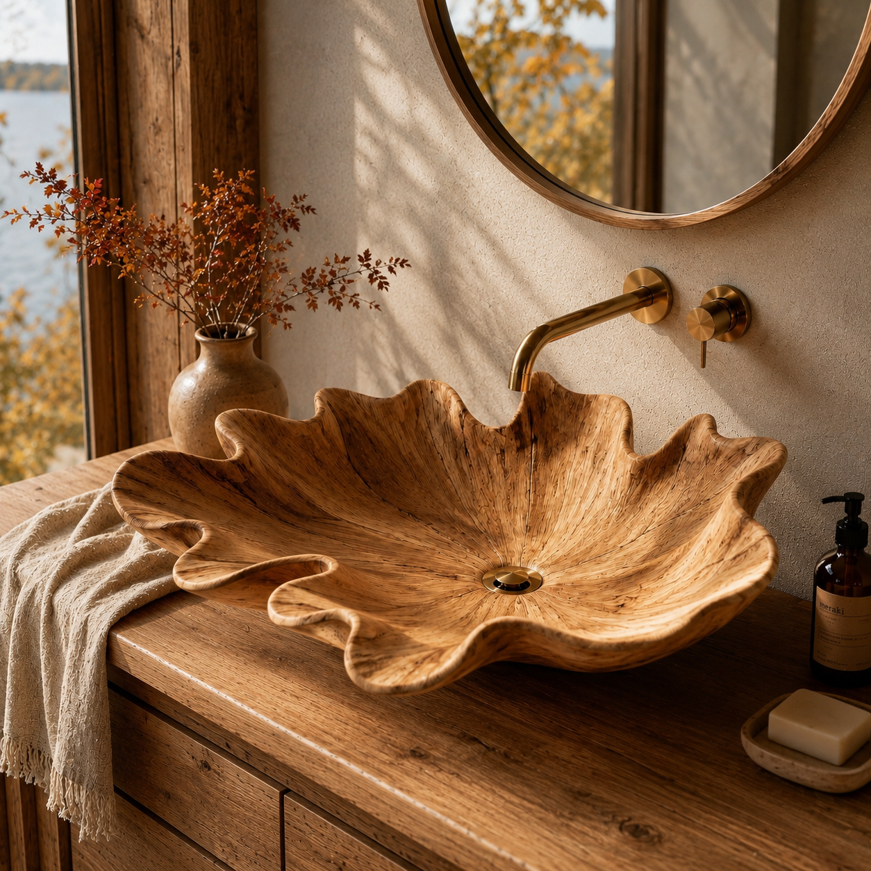 Liora Hand-Finished Vessel Sink - Design 048 - product image 03