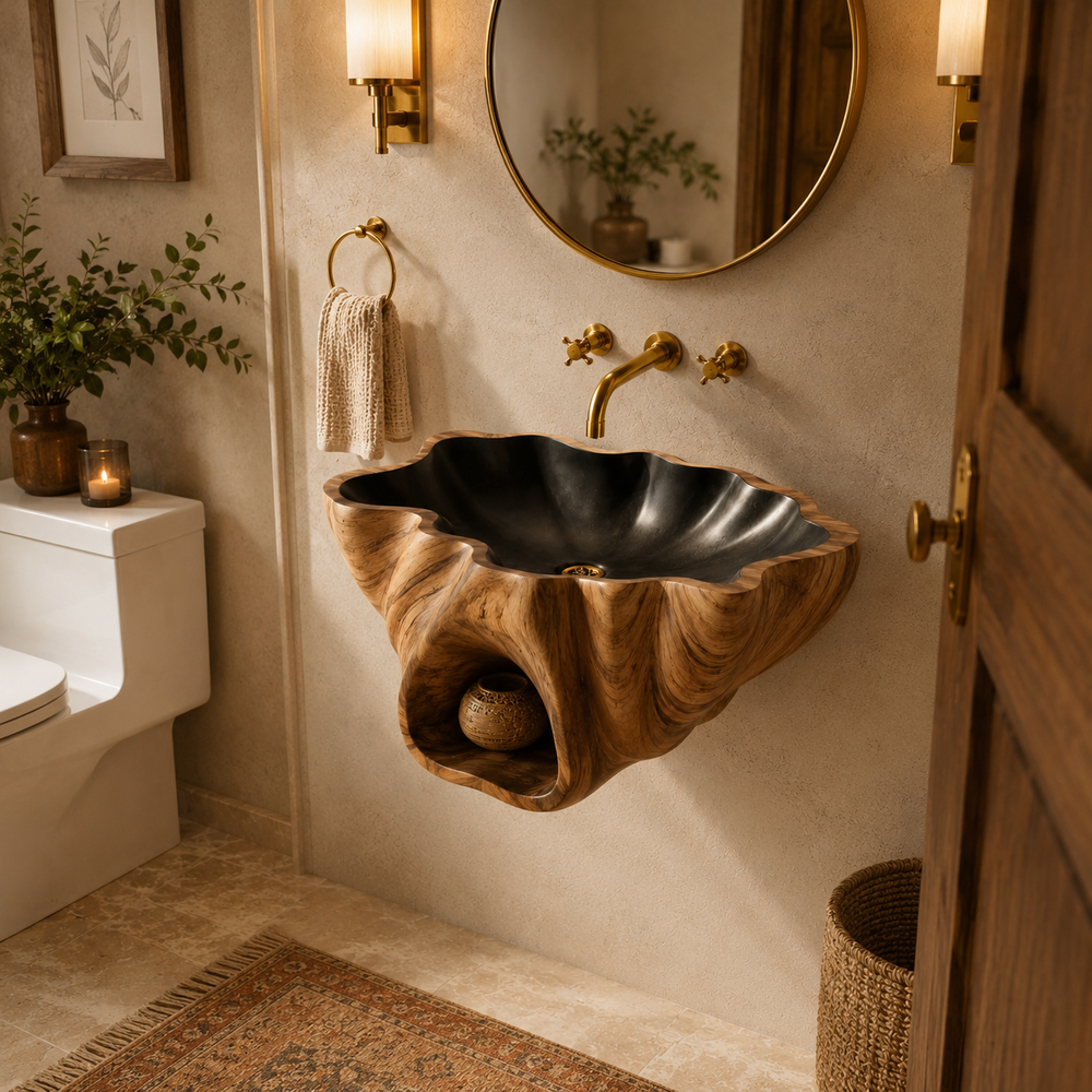 Arden Natural Stone Vessel Sink - Design 049 - product image 03