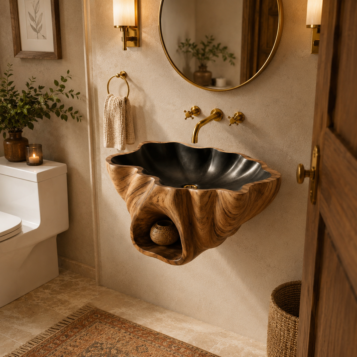 Arden Natural Stone Vessel Sink - Design 049 - product image 03