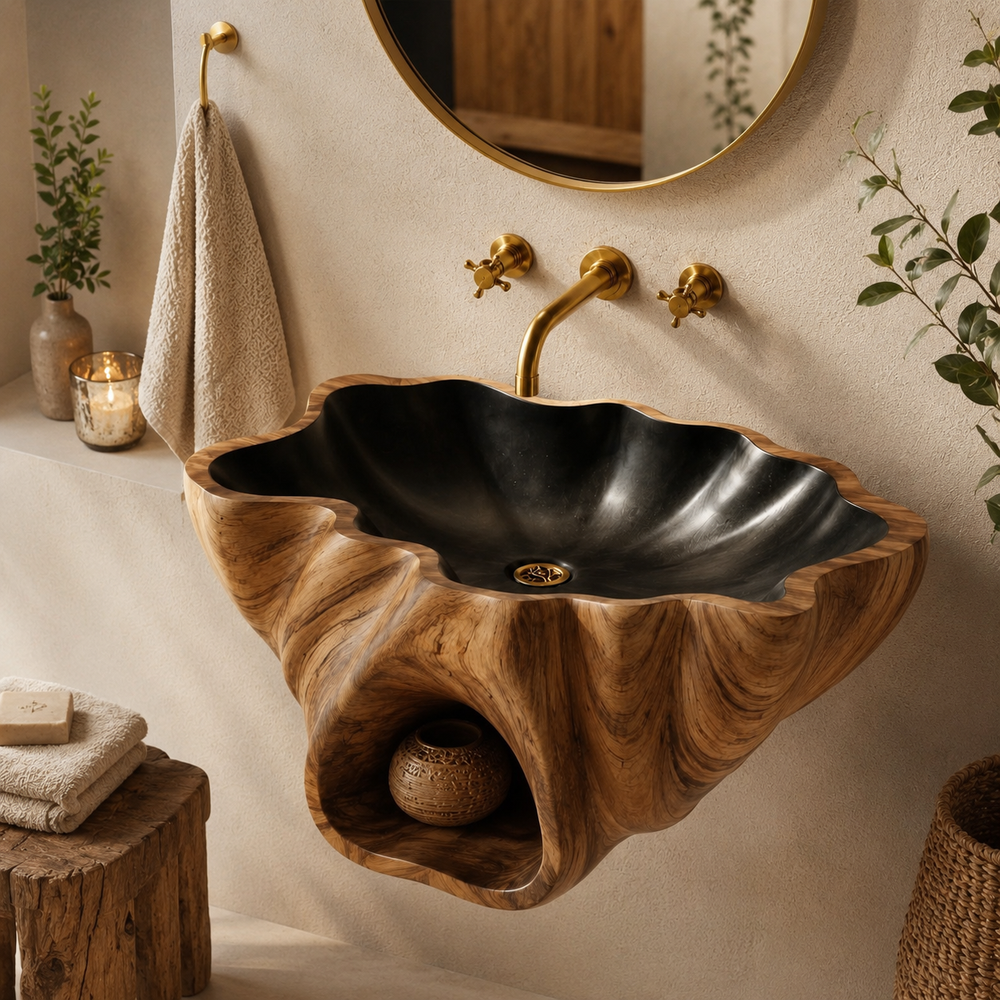 Arden Natural Stone Vessel Sink - Design 049 - product image 09