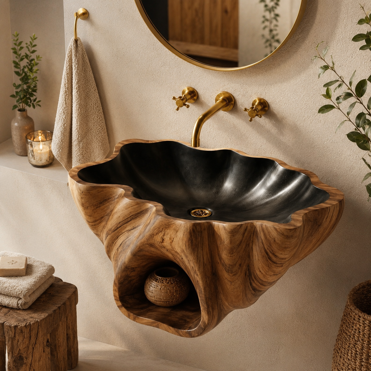 Arden Natural Stone Vessel Sink - Design 049 - product image 09