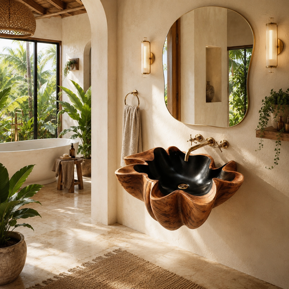 Mira Sculptural Bathroom Vessel Sink - Design 050 - product image 04
