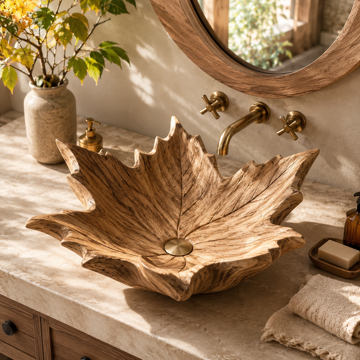 Elara Rounded Bathroom Sink - Design 053 - main view