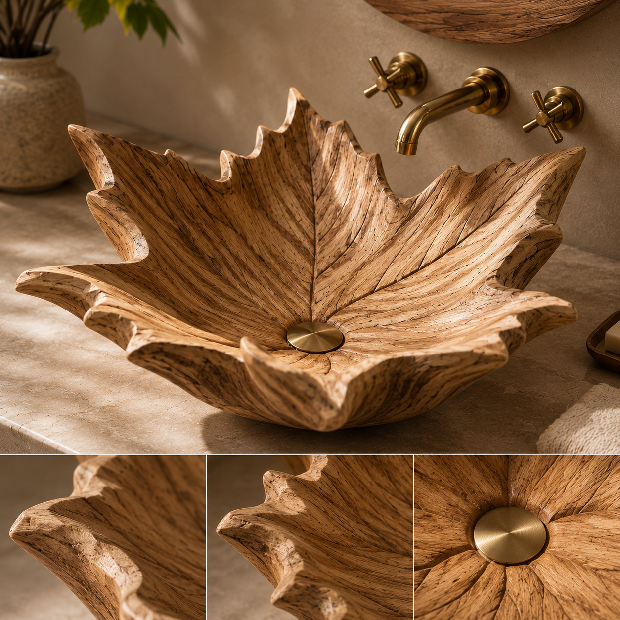 Elara Rounded Bathroom Sink - Design 053 - product image 06