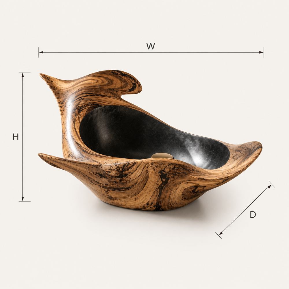Nolan Warm Stone Vessel Sink - Design 055 - product image 08