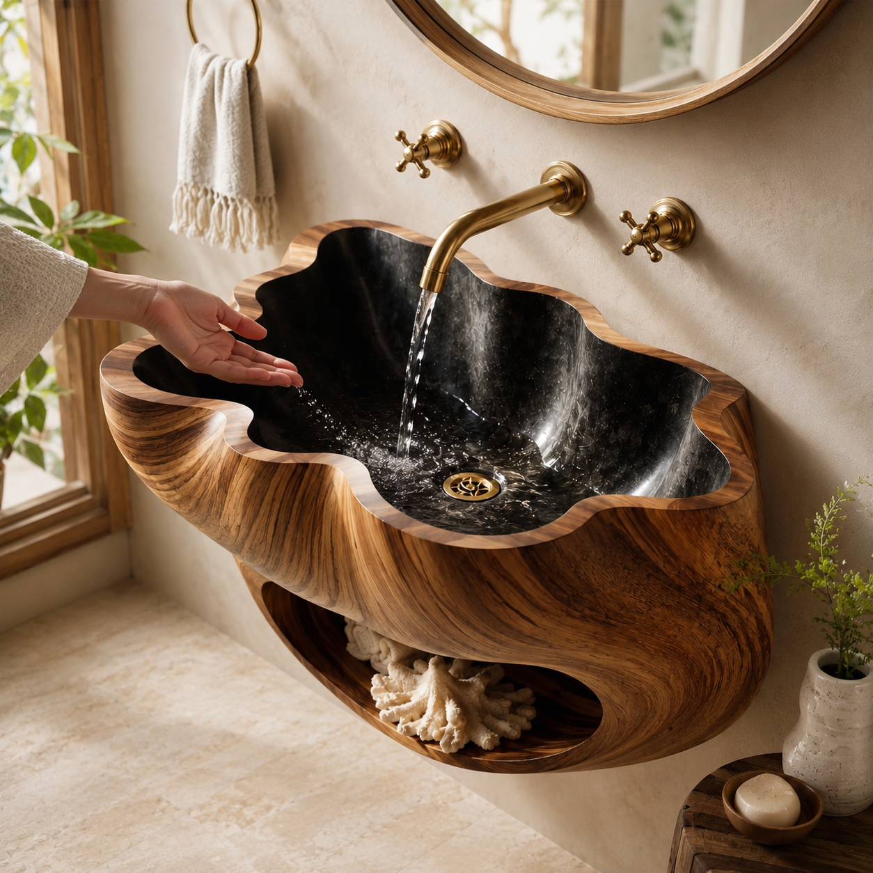 Mira Sculptural Bathroom Vessel Sink - Design 058 - product image 07