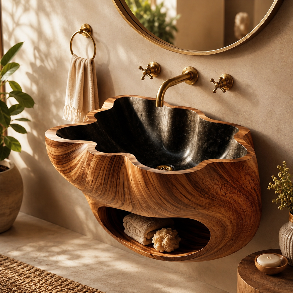 Mira Sculptural Bathroom Vessel Sink - Design 058 - product image 10