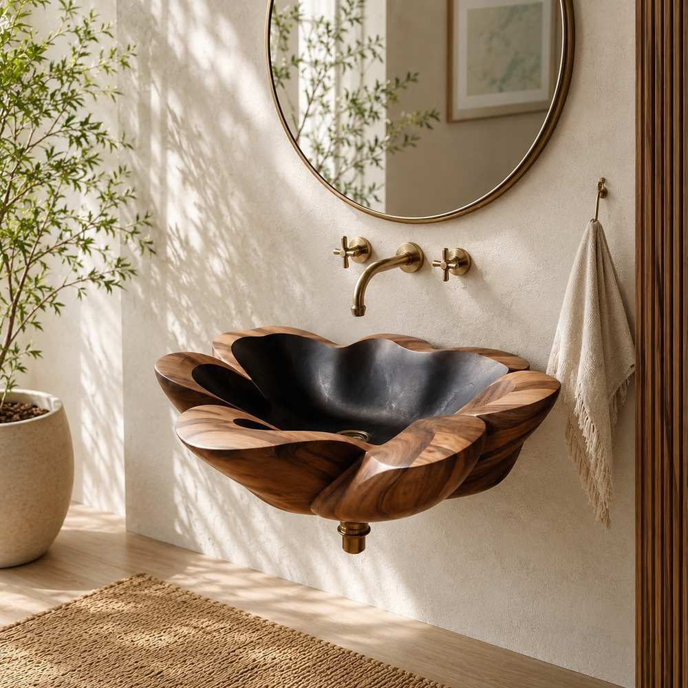 Elara Rounded Bathroom Sink - Design 061 - product image 02