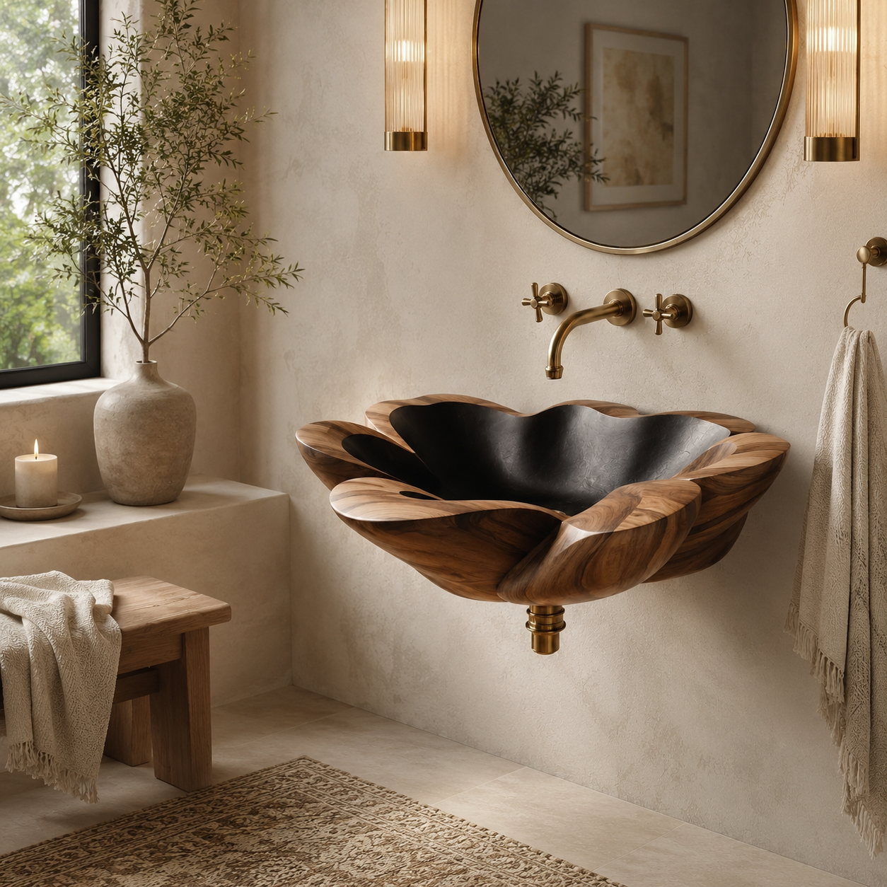 Elara Rounded Bathroom Sink - Design 061 - product image 04