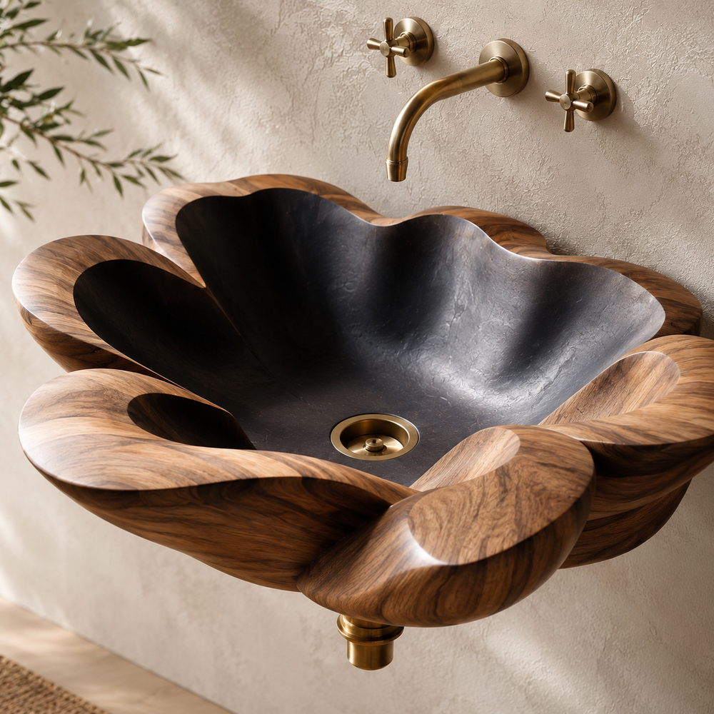 Elara Rounded Bathroom Sink - Design 061 - product image 06