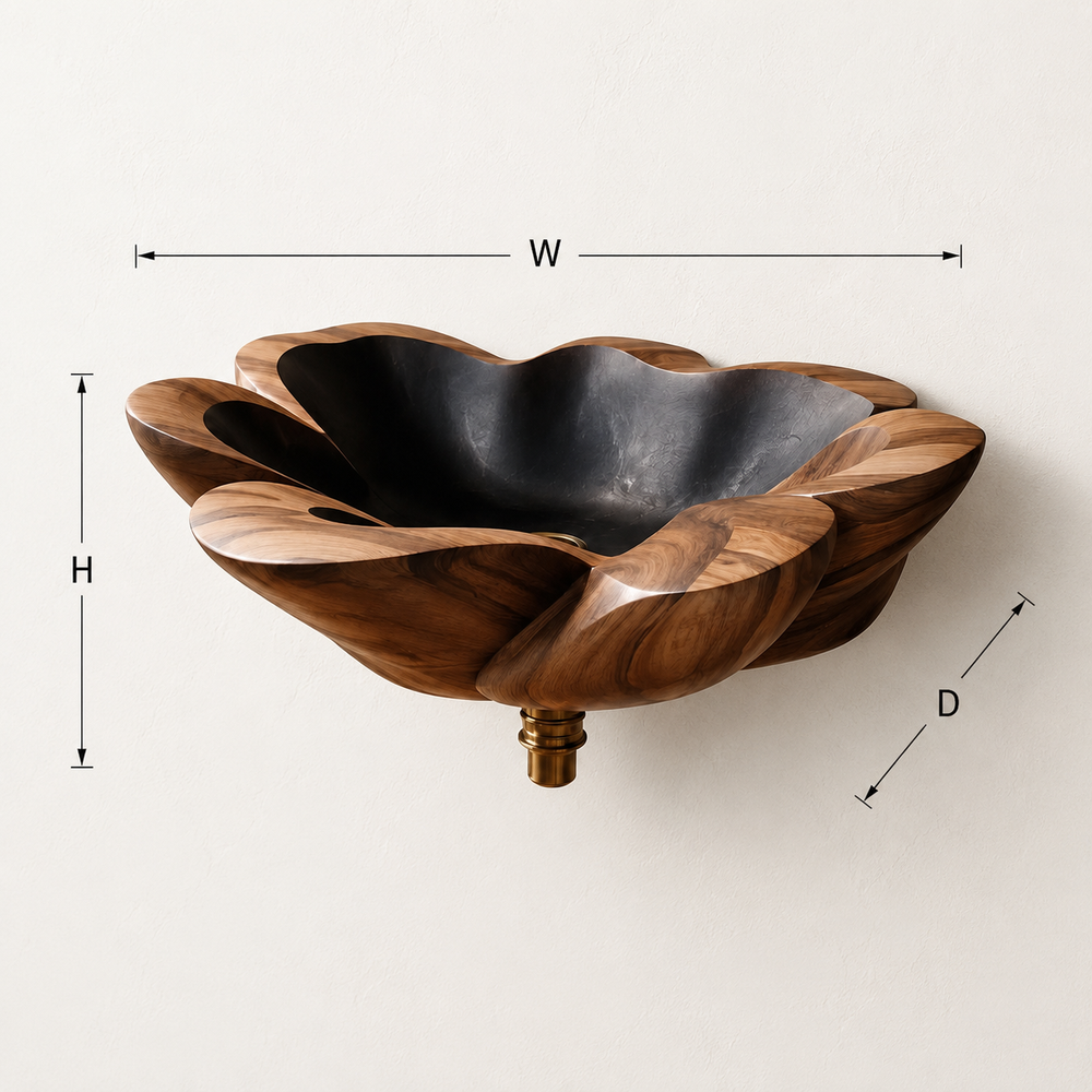 Elara Rounded Bathroom Sink - Design 061 - product image 08