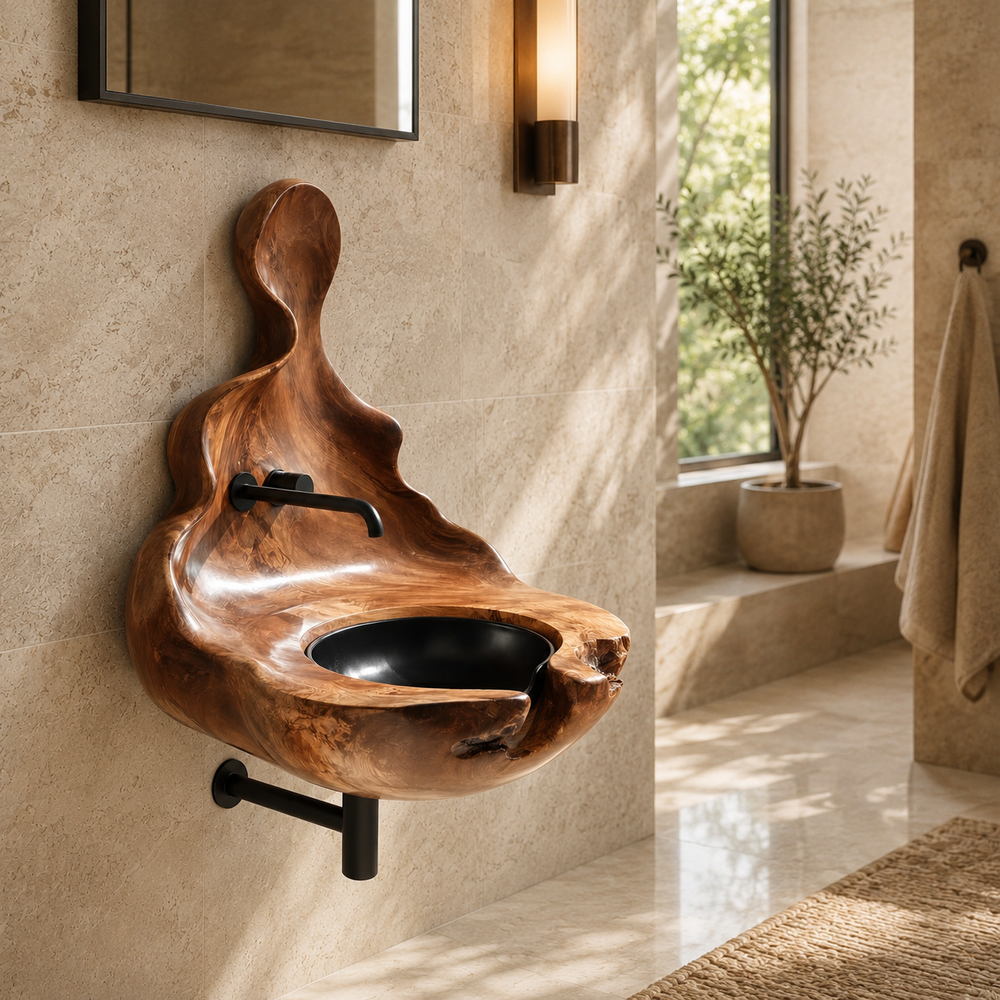 Nolan Warm Stone Vessel Sink - Design 063 - product image 02