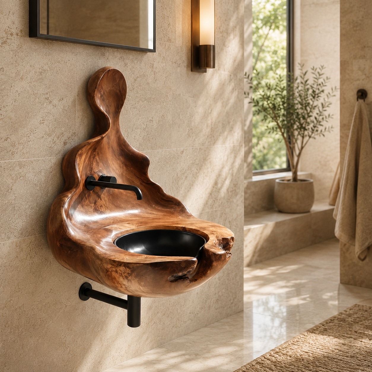 Nolan Warm Stone Vessel Sink - Design 063 - product image 02