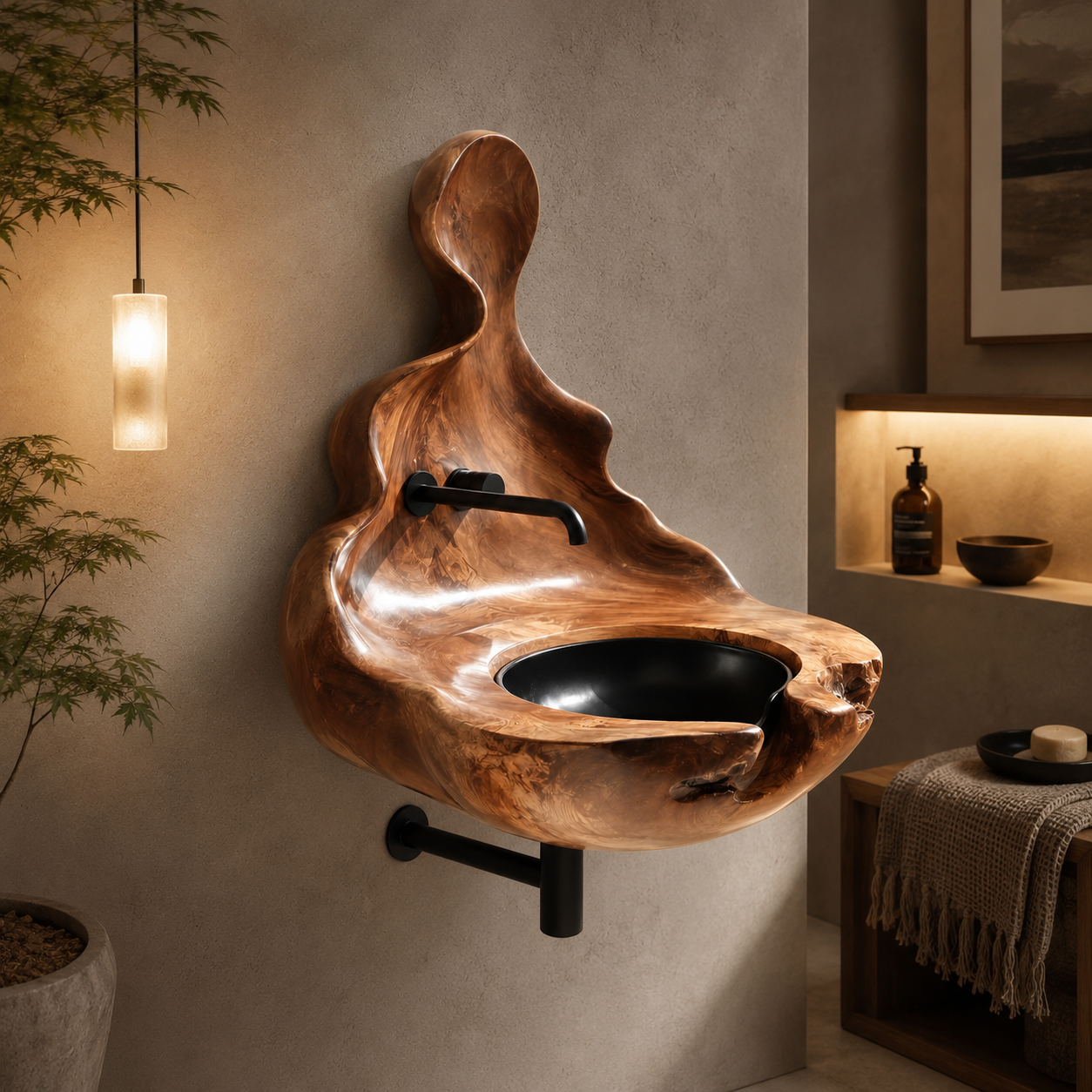 Nolan Warm Stone Vessel Sink - Design 063 - product image 10