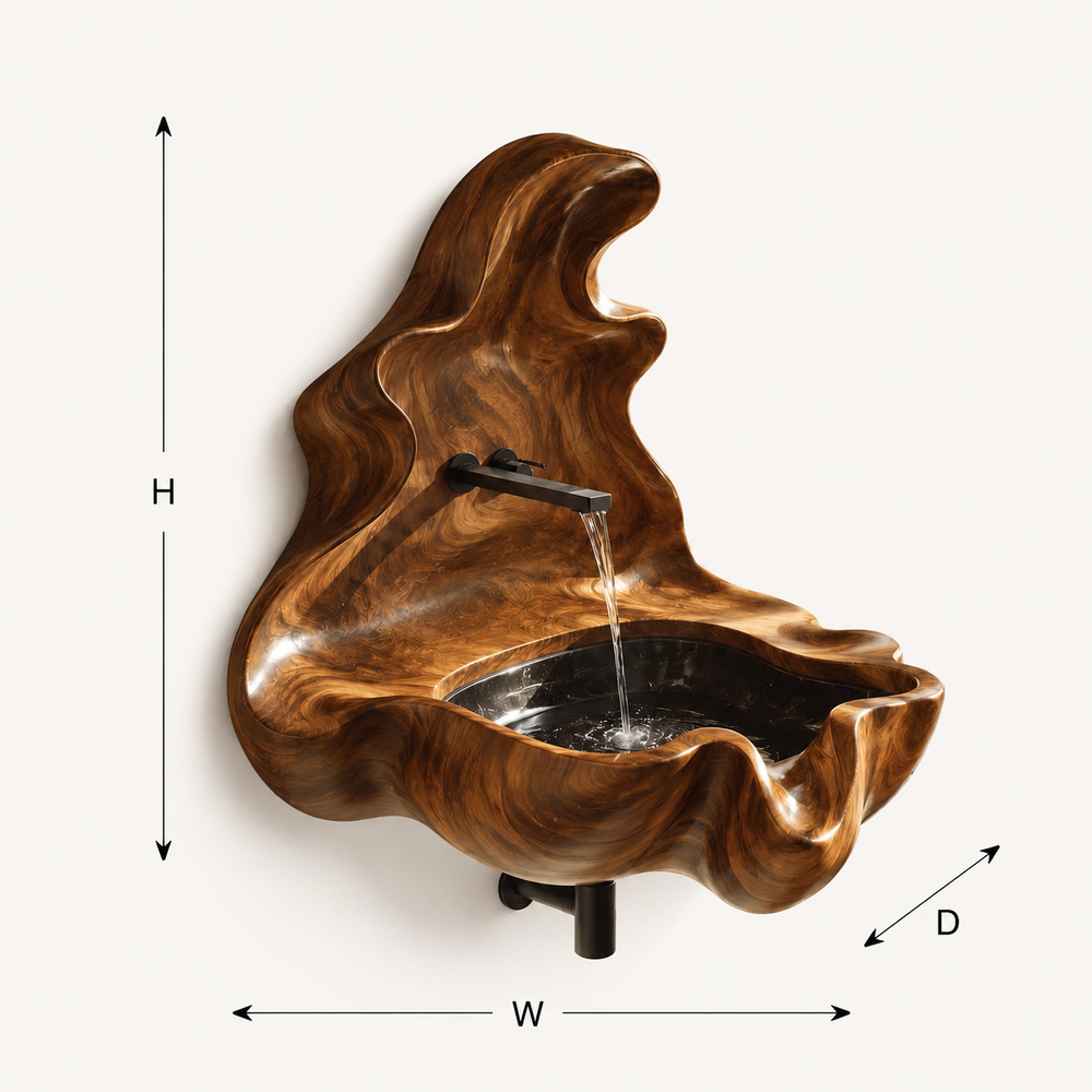 Mira Sculptural Bathroom Vessel Sink - Design 066 - product image 08