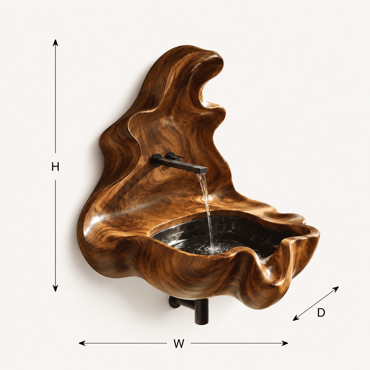 Mira Sculptural Bathroom Vessel Sink - Design 066 - product image 08