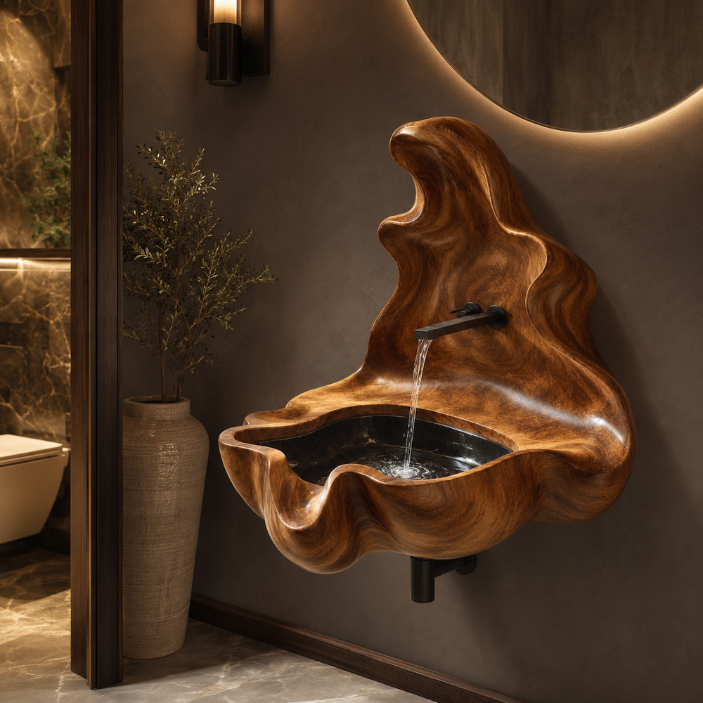 Mira Sculptural Bathroom Vessel Sink - Design 066 - product image 10