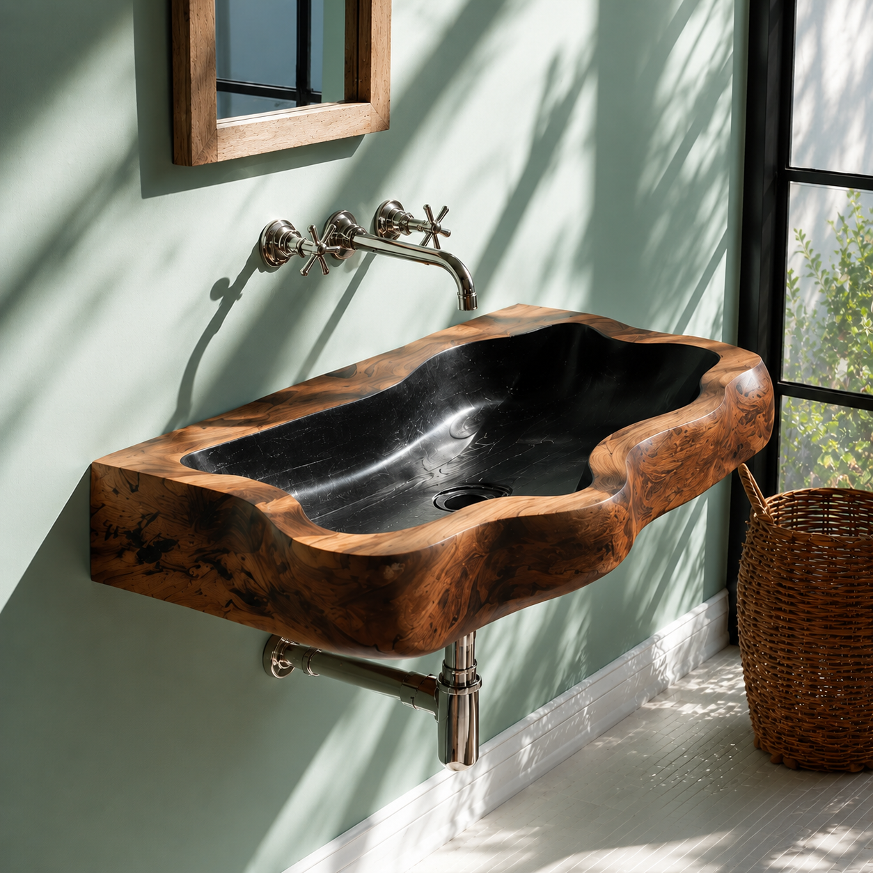 Elara Rounded Bathroom Sink - Design 069 - main view