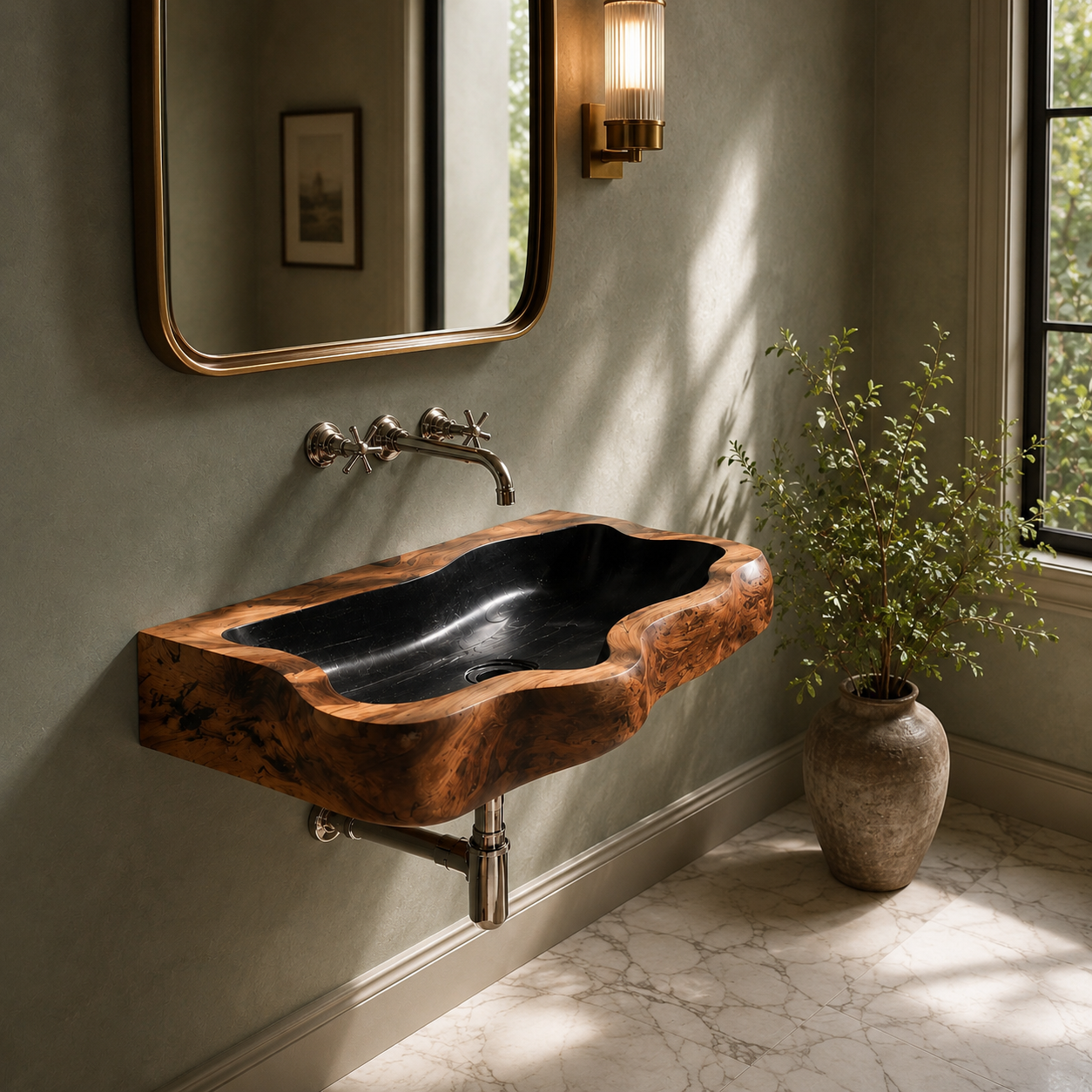 Elara Rounded Bathroom Sink - Design 069 - product image 04