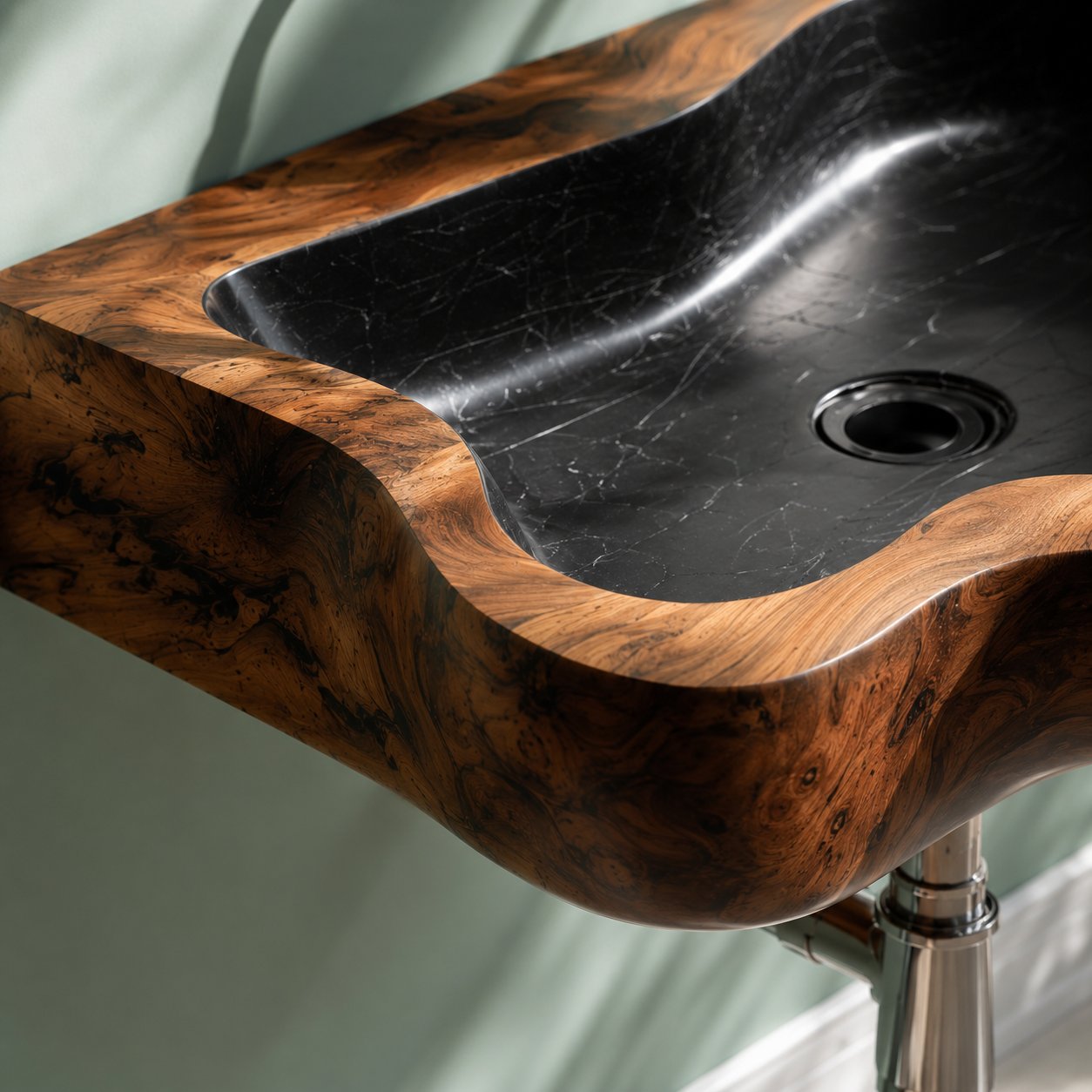 Elara Rounded Bathroom Sink - Design 069 - product image 06