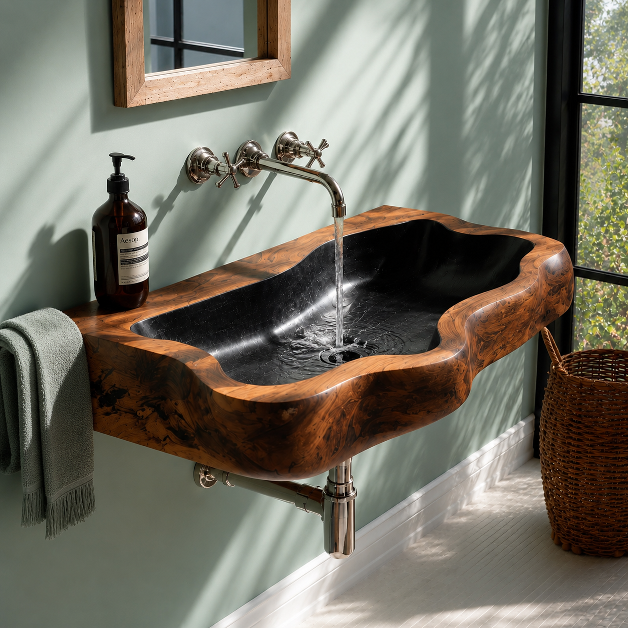 Elara Rounded Bathroom Sink - Design 069 - product image 07