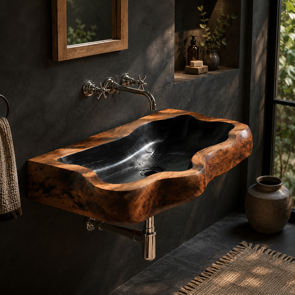 Elara Rounded Bathroom Sink - Design 069 - product image 09