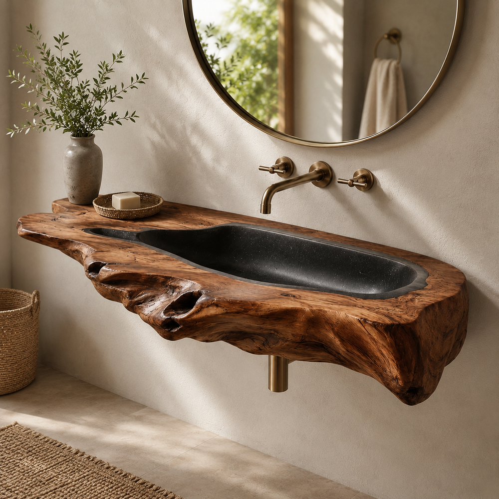 Nolan Warm Stone Vessel Sink - Design 071 - product image 02