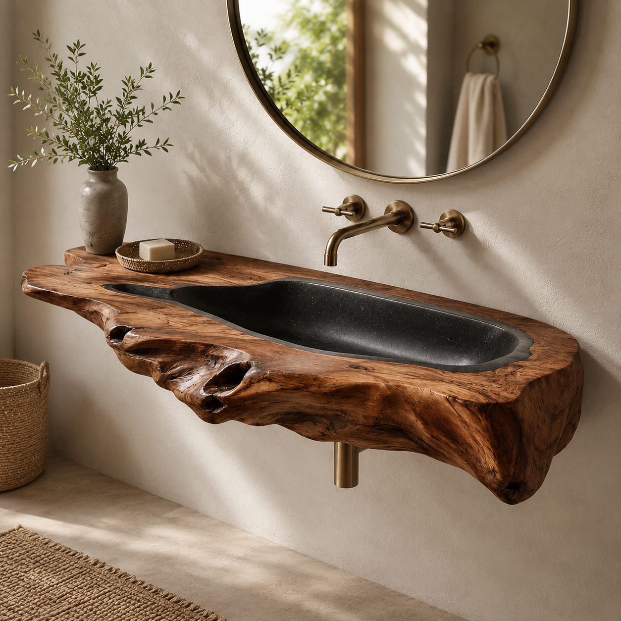 Nolan Warm Stone Vessel Sink - Design 071 - product image 02