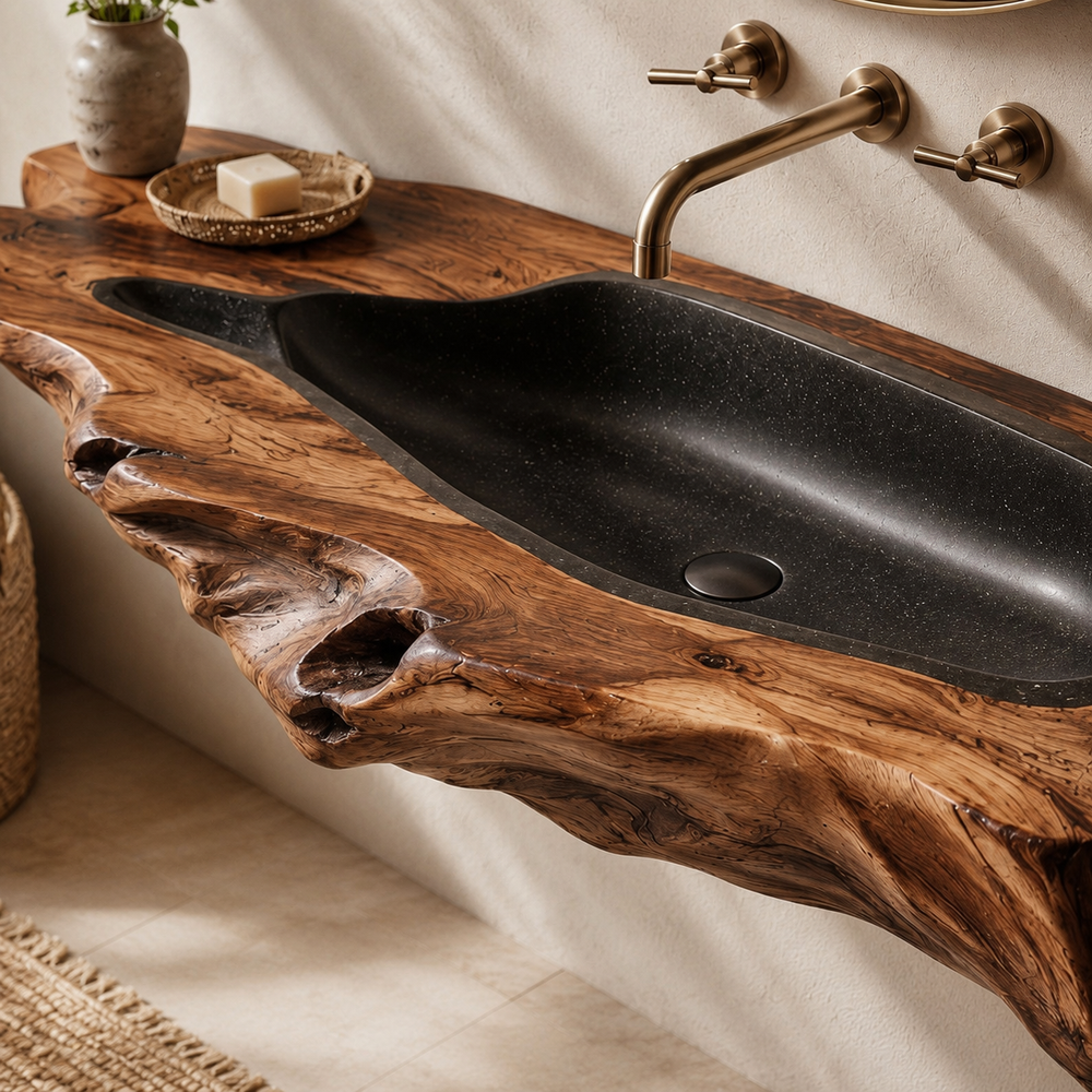 Nolan Warm Stone Vessel Sink - Design 071 - product image 06