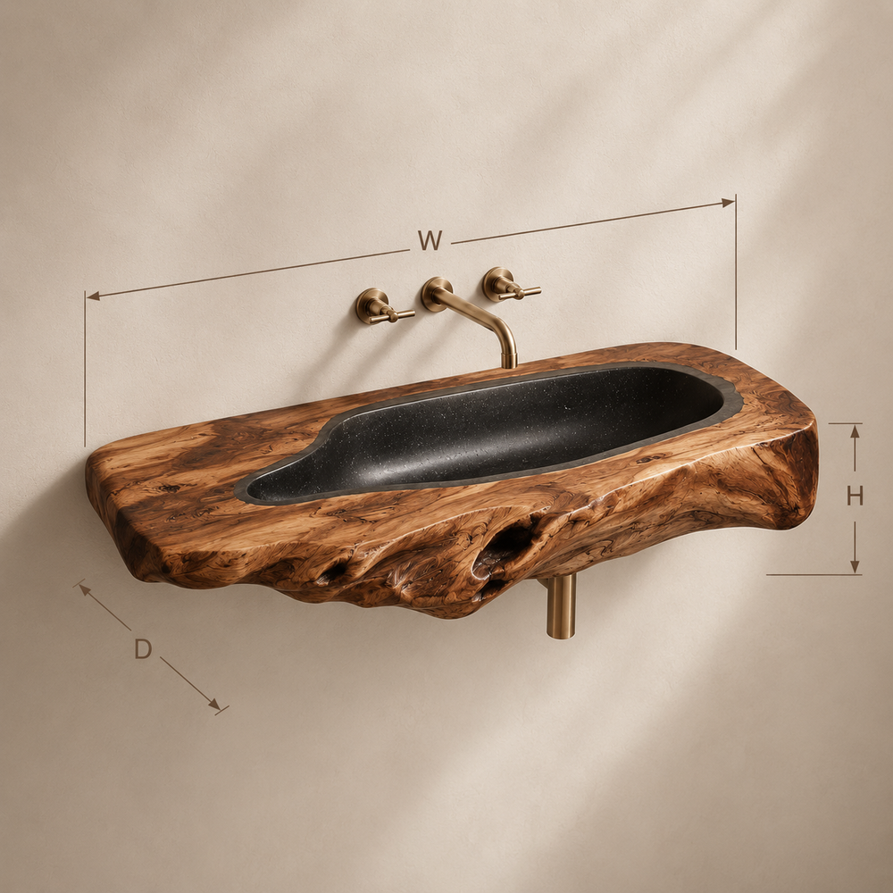 Nolan Warm Stone Vessel Sink - Design 071 - product image 09