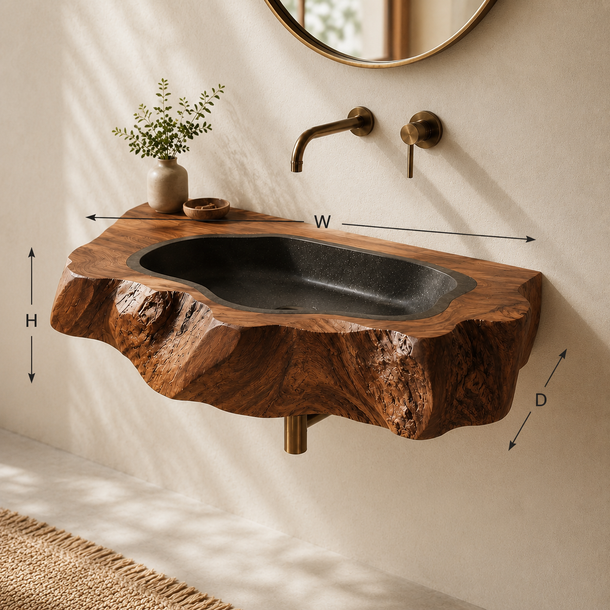 Liora Hand-Finished Vessel Sink - Design 072 - product image 07