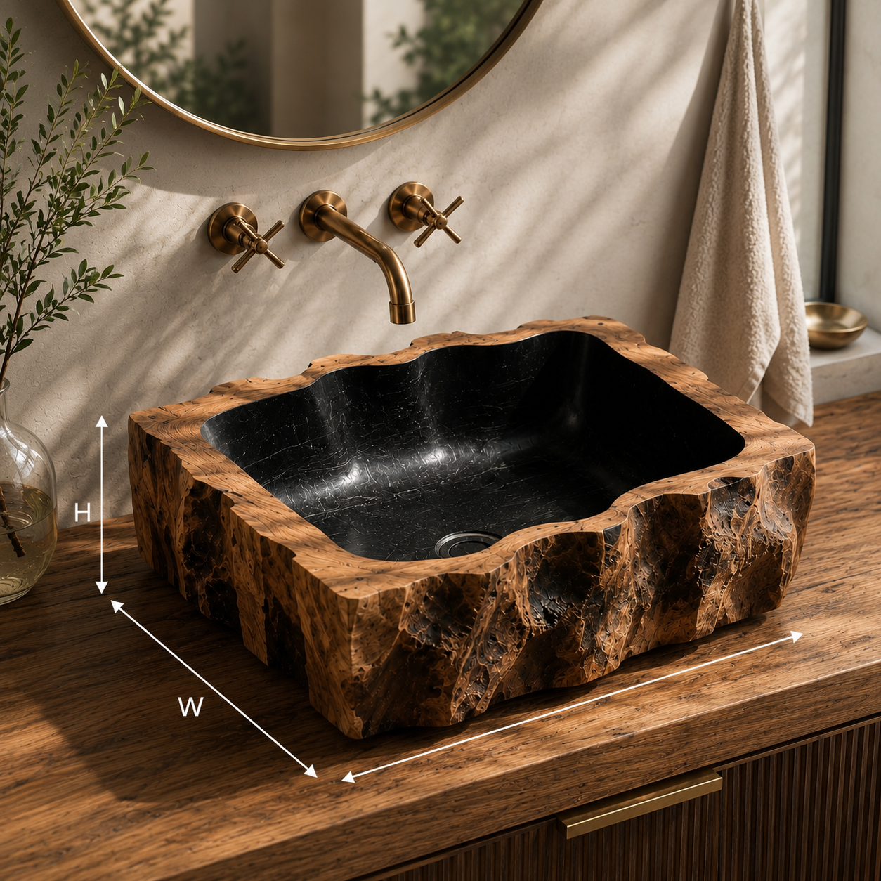 Arden Natural Stone Vessel Sink - Design 073 - product image 08