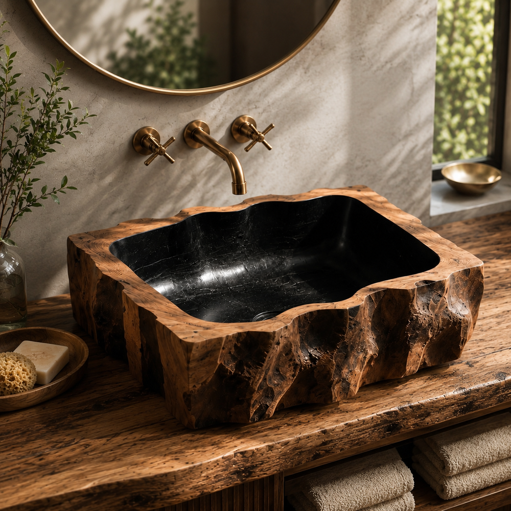 Arden Natural Stone Vessel Sink - Design 073 - product image 09
