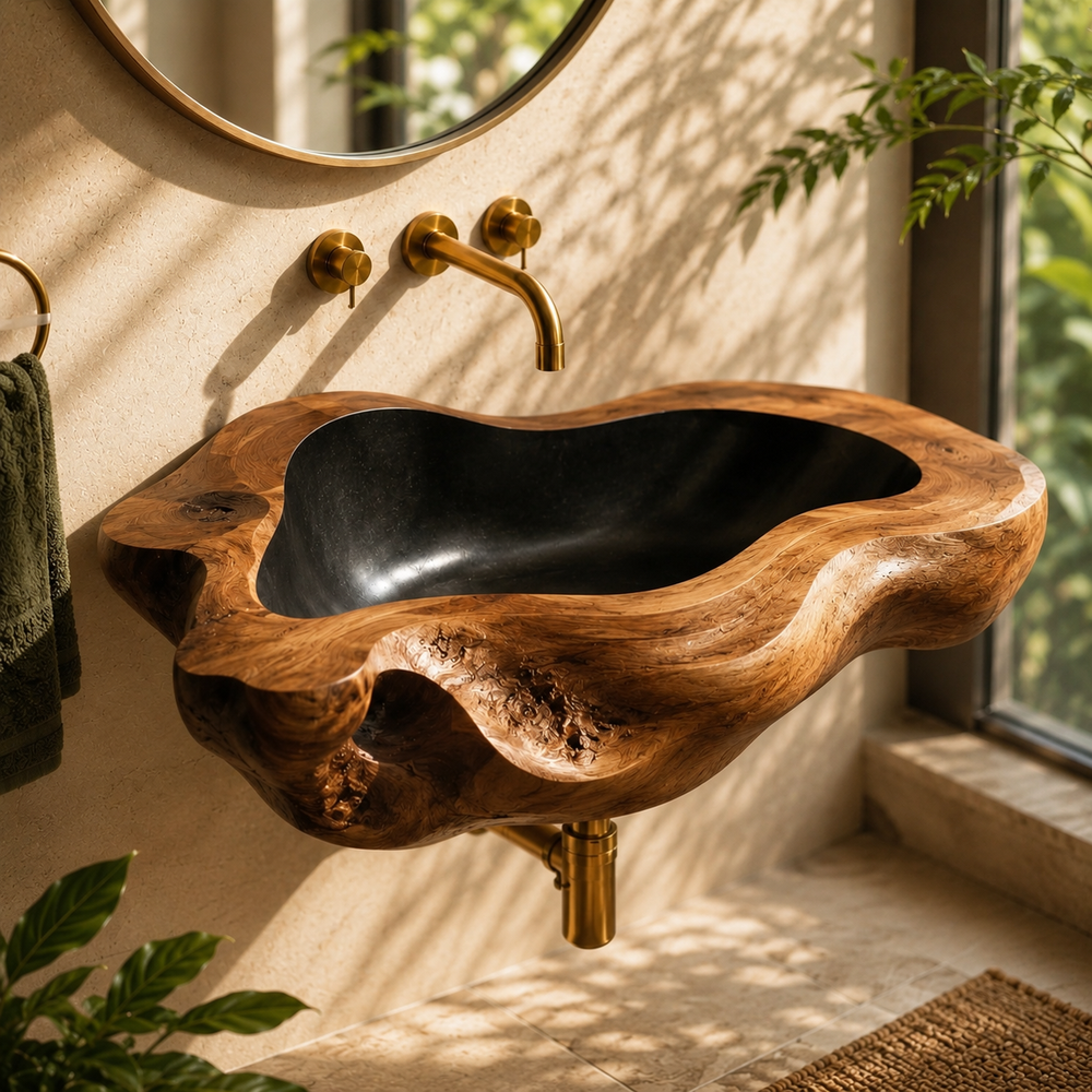 Mira Sculptural Bathroom Vessel Sink - Design 074 - product image 02