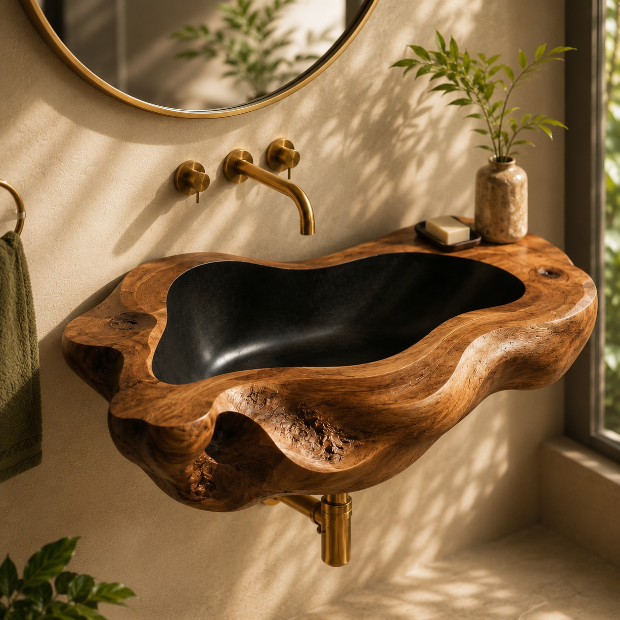 Mira Sculptural Bathroom Vessel Sink - Design 074 - product image 03