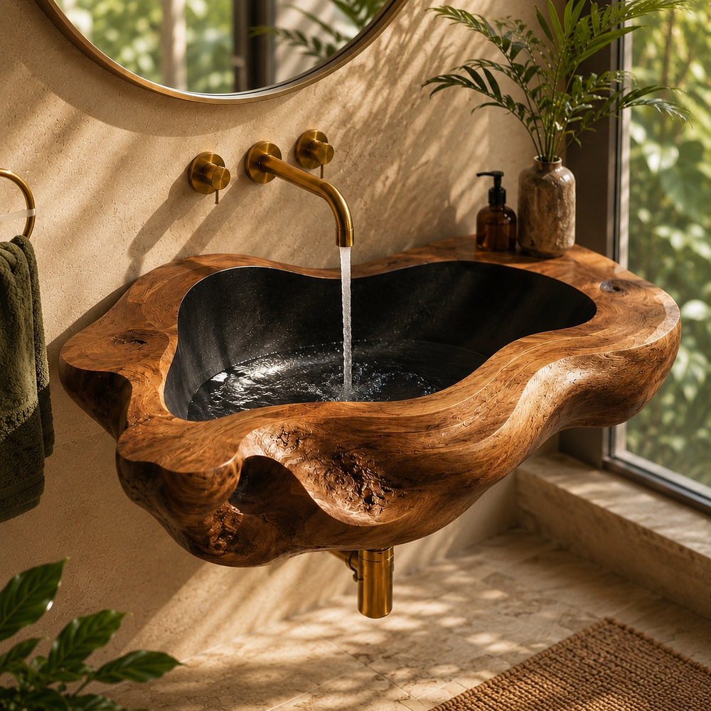 Mira Sculptural Bathroom Vessel Sink - Design 074 - product image 07