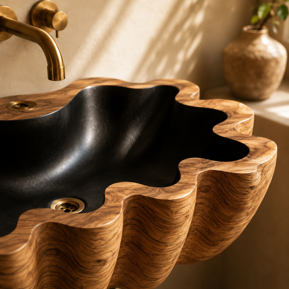 Elara Rounded Bathroom Sink - Design 077 - product image 06