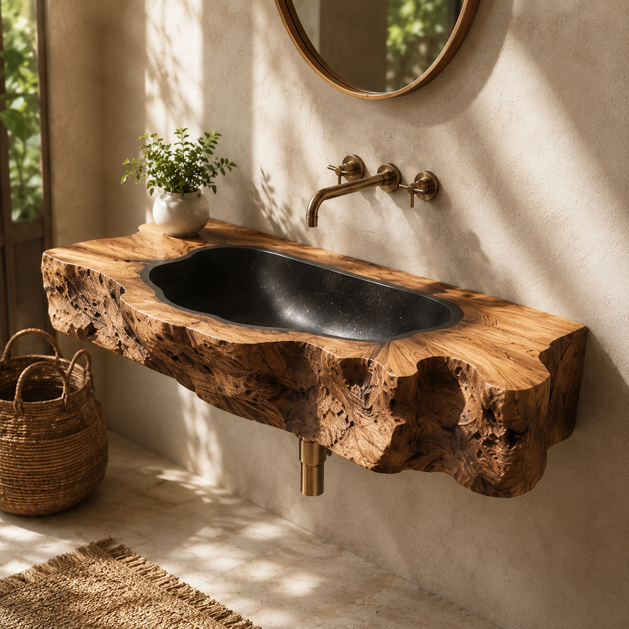 Nolan Warm Stone Vessel Sink - Design 079 - main view
